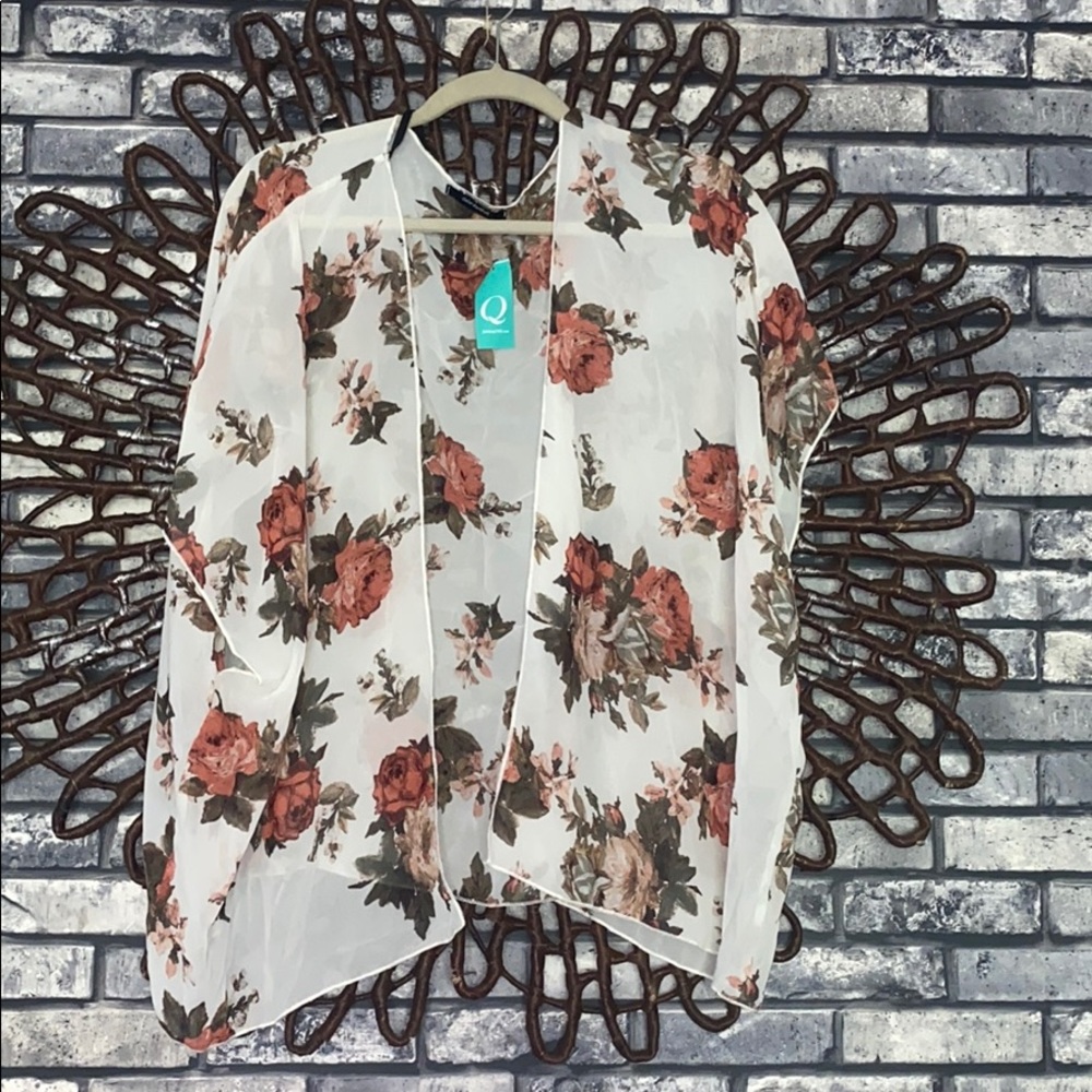 New floral boho cardigan Large kimono